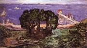 Edvard Munch The Bush of seaside oil painting on canvas